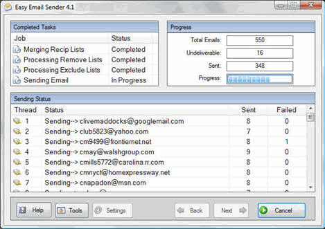 Easy Email Sender Screenshot